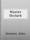 Imagen de portada para Master Skylark